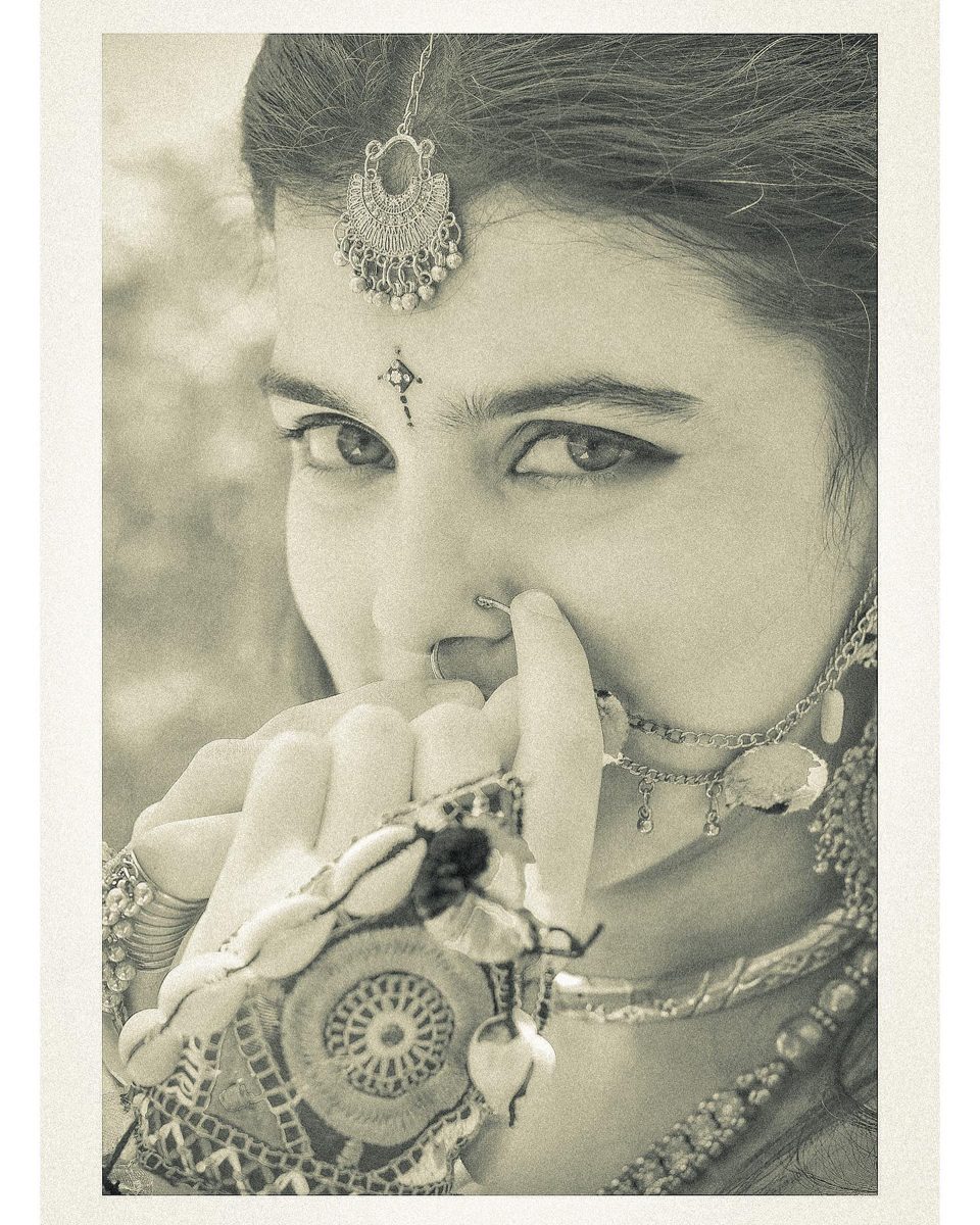 Black and white portrait