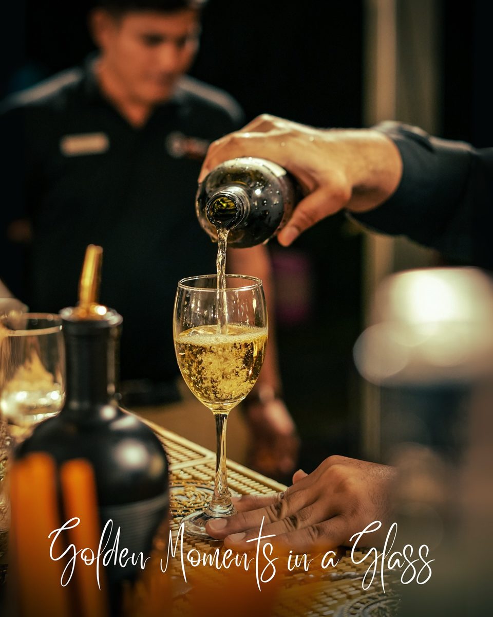 Bartender pouring a drink
