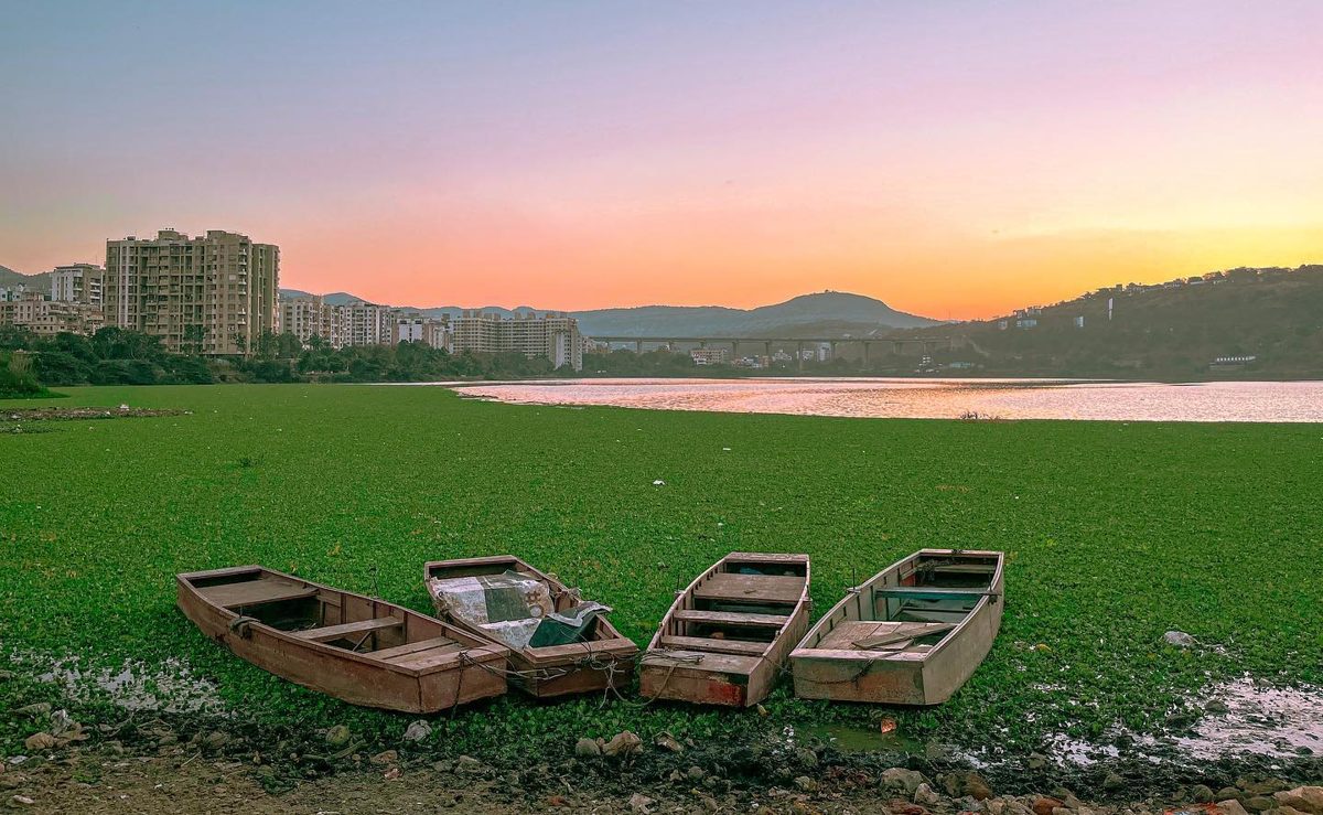 Lake at sunset