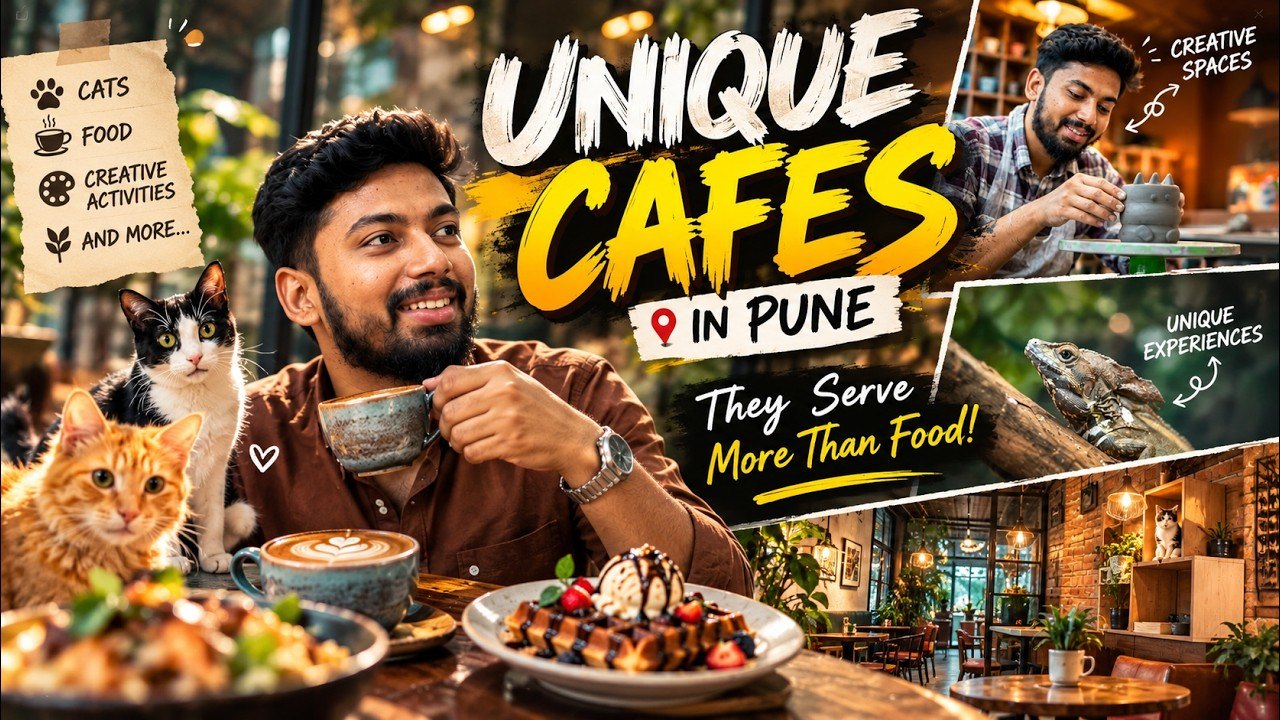 Unique cafes in Pune — video thumbnail